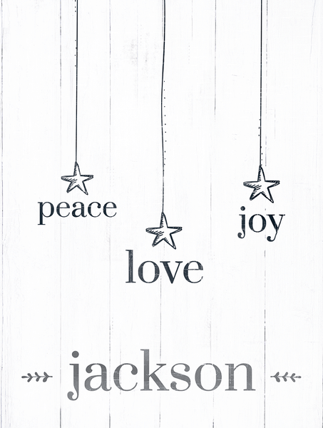 preview of the Christmas Words personalized print