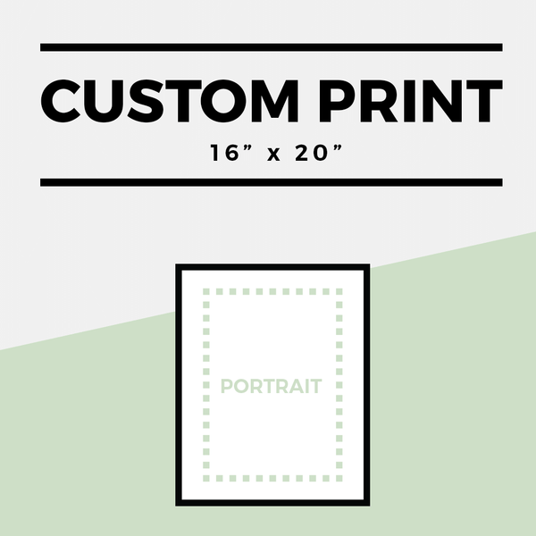 Portrait option for a Custom 16" x 20" print