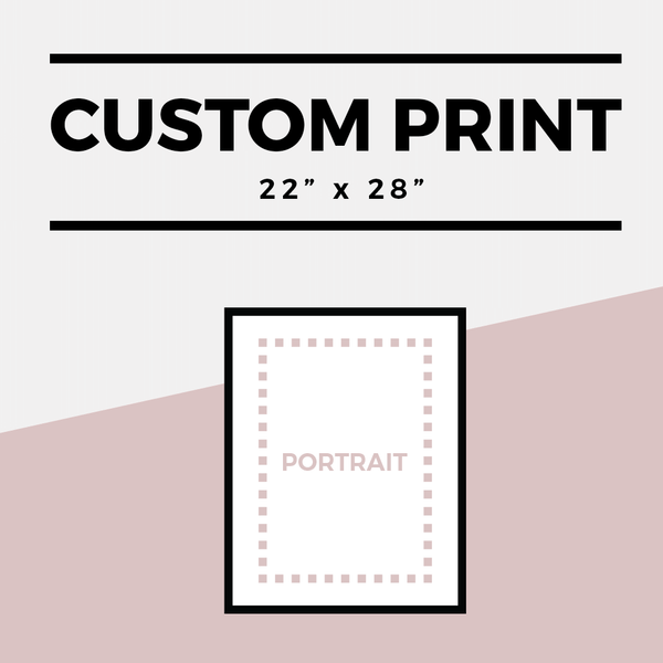 Portrait option for a Custom 22" x 28" print
