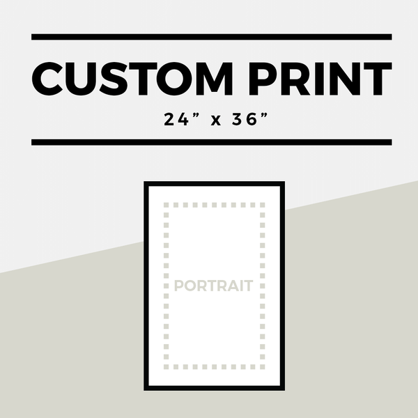 Portrait option for a Custom 24" x 36" print