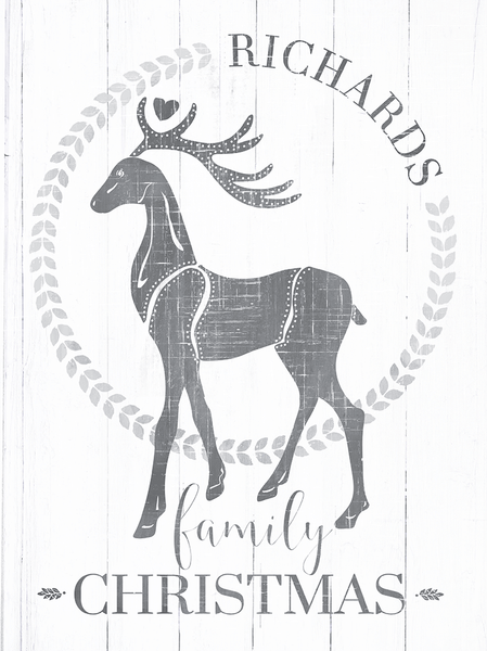 preview of the Family Christmas holiday personalized print