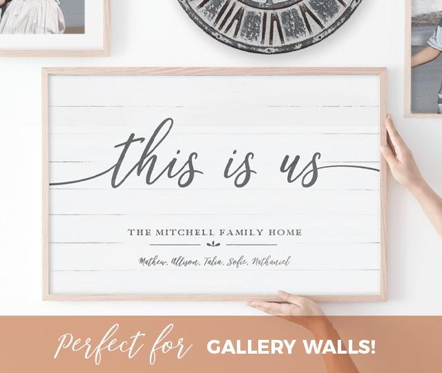 This Is Us personalized print makes a perfect addition to your gallery wall!