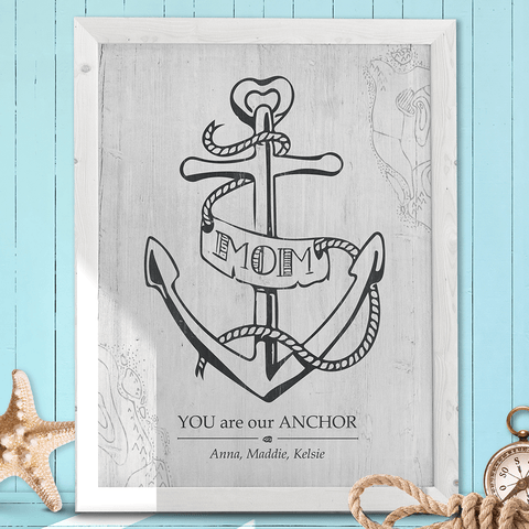 Mom You Are Our Anchor personalized print