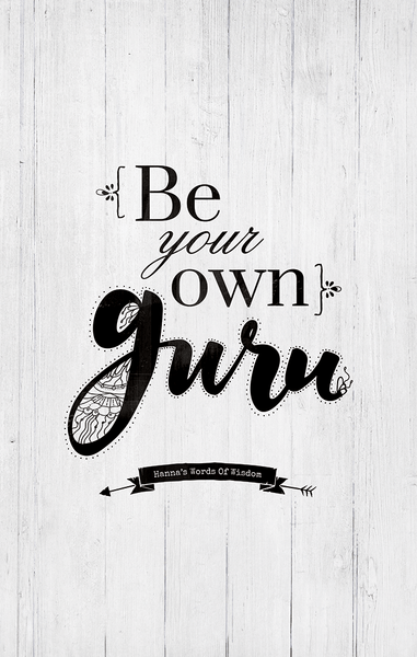 Closer look at the Be Your Own Guru print