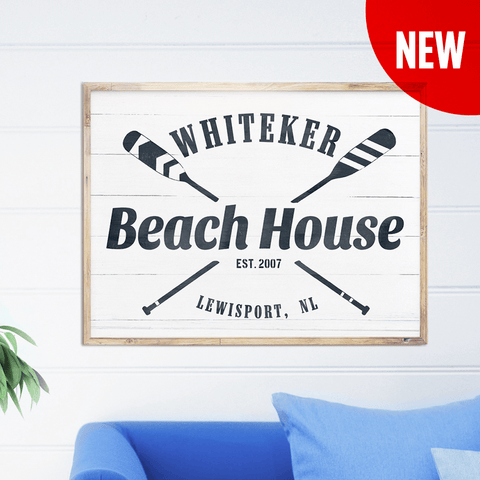 Beach House personalized print