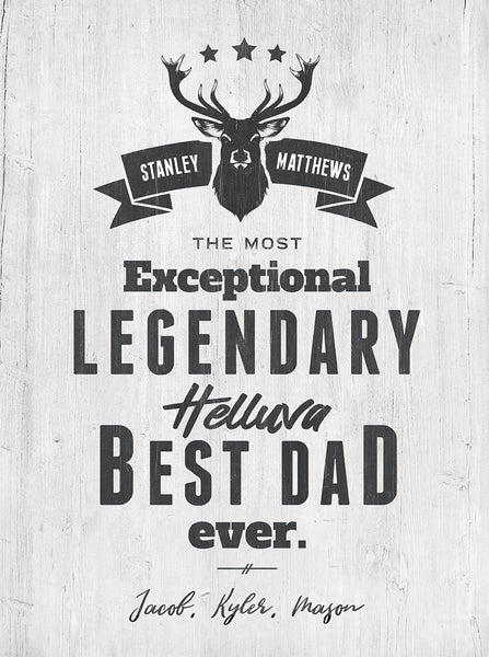 The most exceptional legendary helluva best dad ever - a perfect gift for dad, personalized with his name