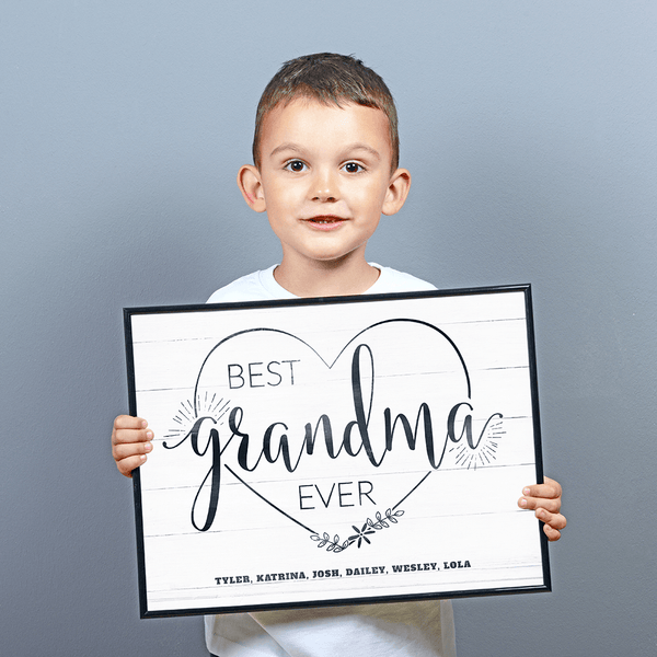 Best Grandma Ever Personalized Print