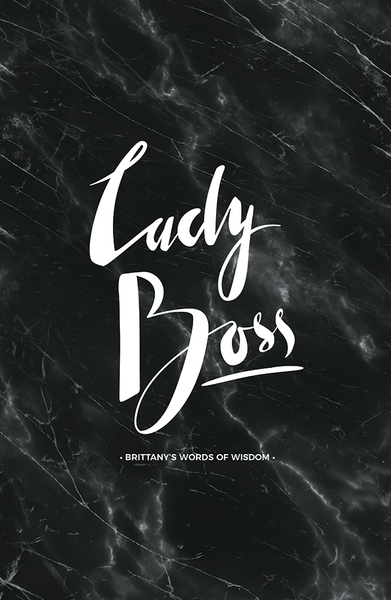 Lady Boss Personalized Print in black marble
