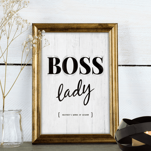 Boss Lady Personalized Print