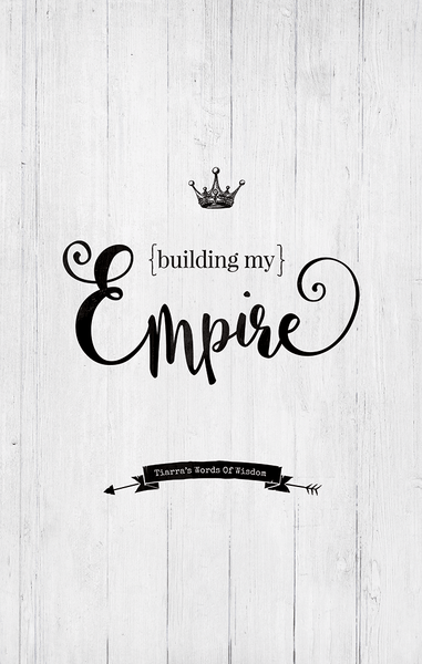 close up preview of the Building My Empire personalized print