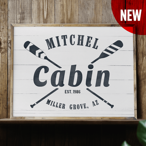 Cabin personalized Print