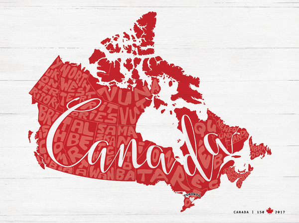 Canada 150 special edition - Any Place Canada personalized print