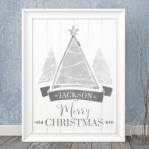 Christmas Tree personalized print
