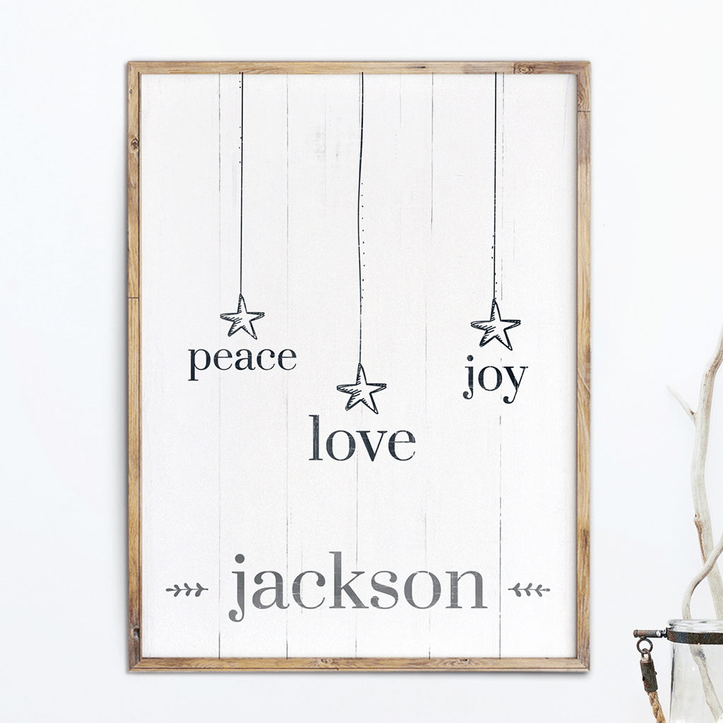 Christmas Words personalized print