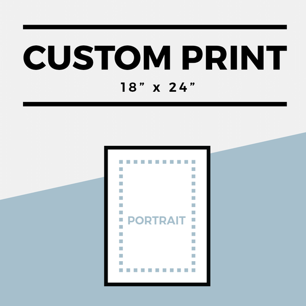 Portrait option for a Custom 18" x 24" print