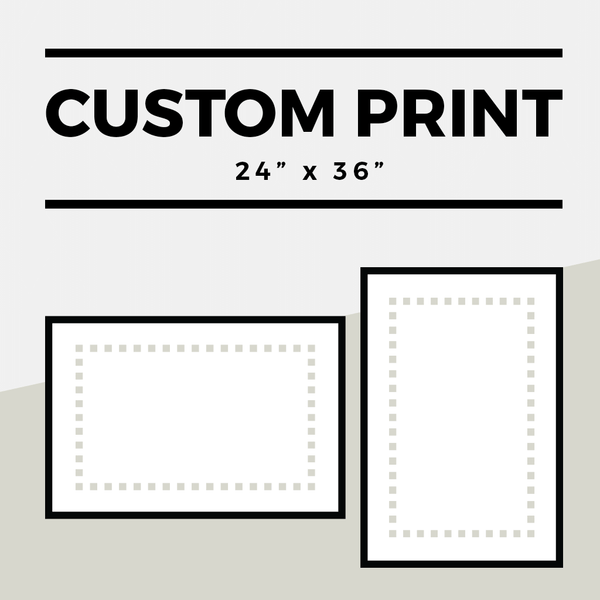 Portrait or Landscape 24" x 36" Custom Print
