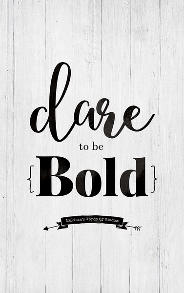 close up preview of the Dare To Be Bold print