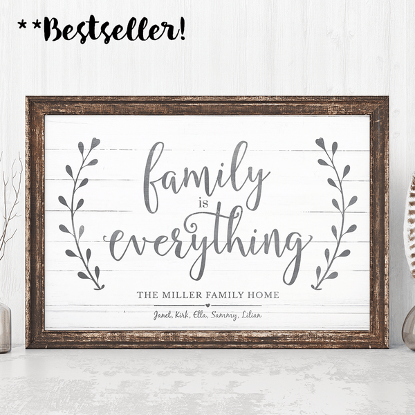 Family Is Everything personalized print - bestselling print