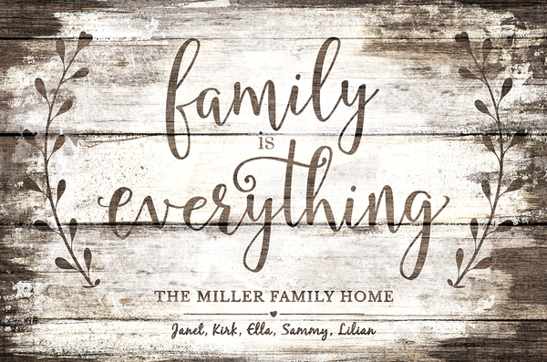 a closer look at the Family Is Everything print