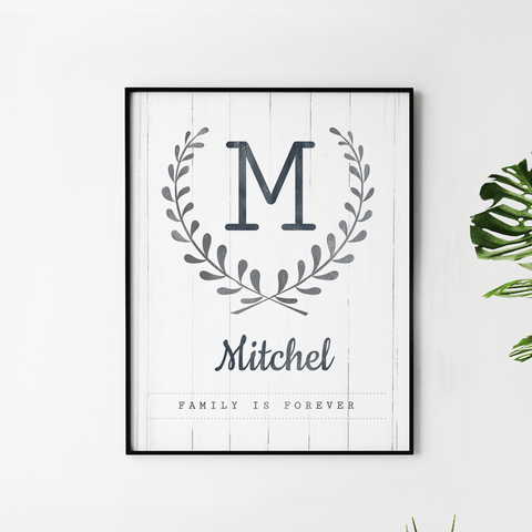 Family Is Forever Personalized Print