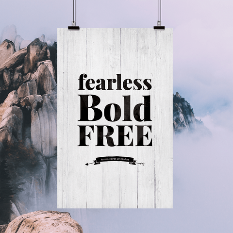 Fearless Bold Free Personalized print