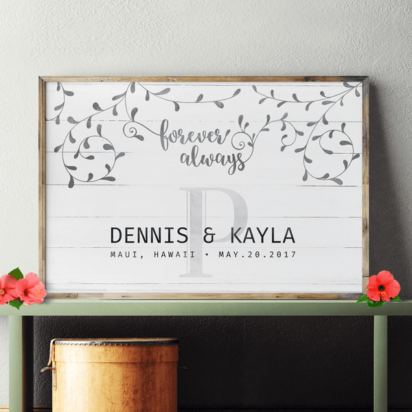 Floral Wedding personalized print
