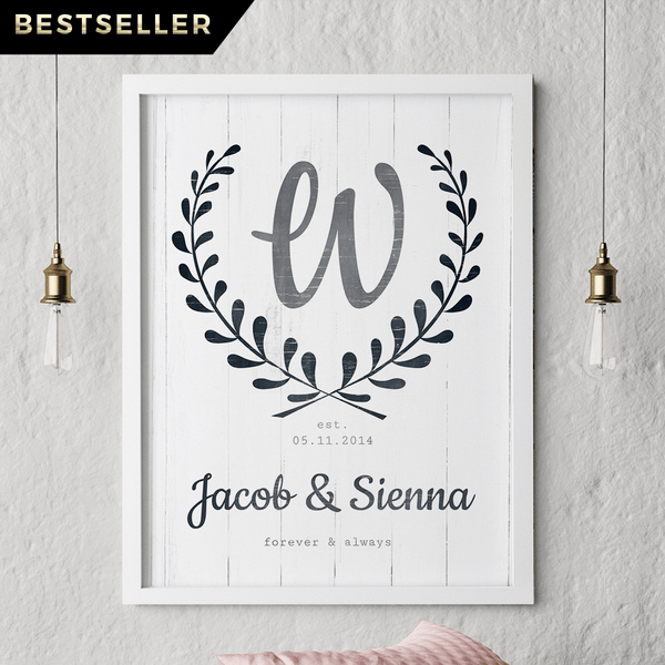 Forever & Always personalized print
