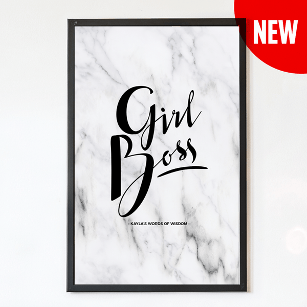 Girl Boss Personalized Print