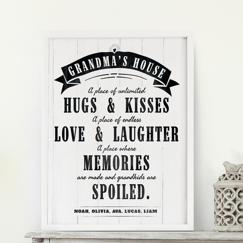 Grandma's House Personalized Print