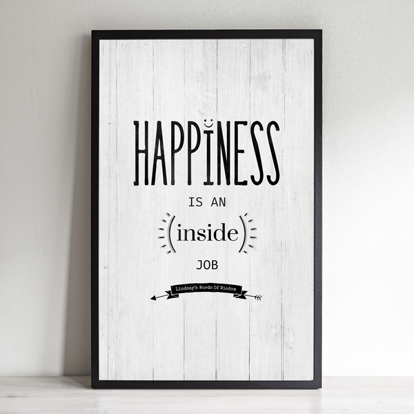 Happiness Personalized Print