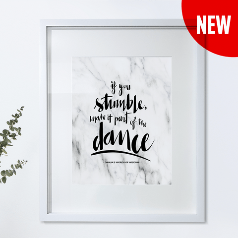 If You Stumble Personalized Print