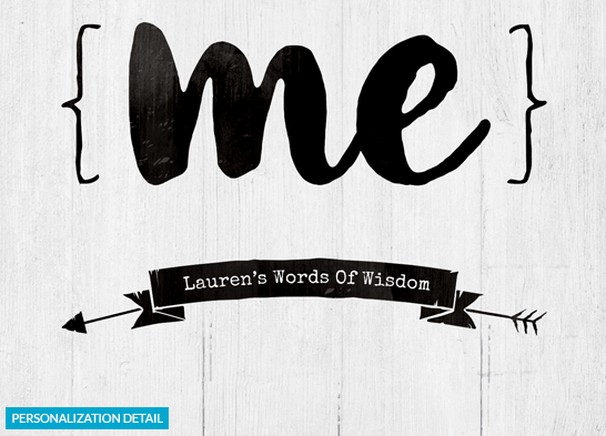 Close up of the personalization on the I'm Doing This For Me print