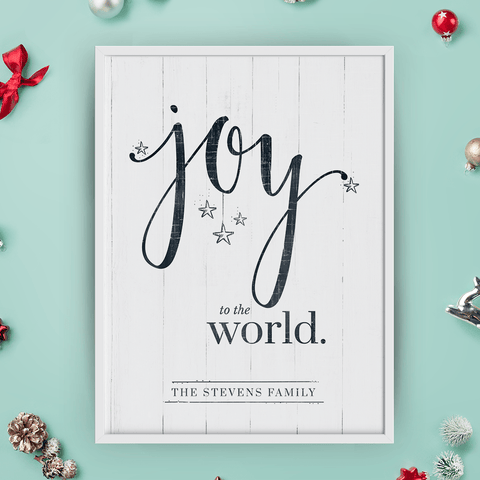 Joy To The World Personalized Print