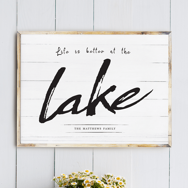 Life At The Lake personalized print