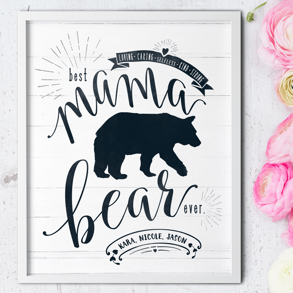 Mama Bear Personalized Print – Jibe Prints
