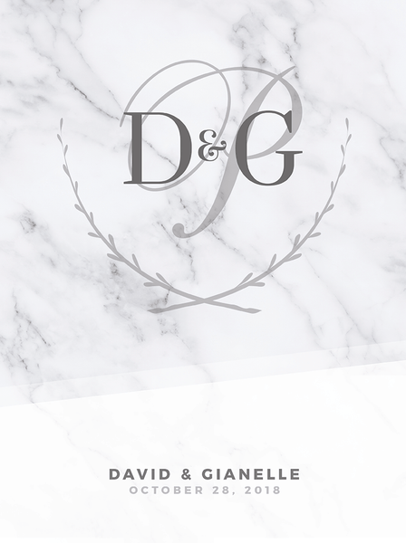 MK White Wedding Personalized Print