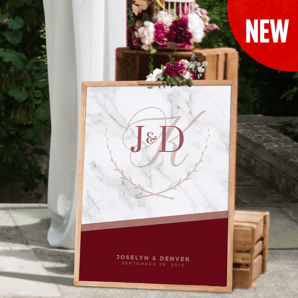 MK Wine Wedding Personalized Print