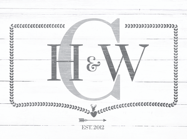 preview of the Monogram personalized print