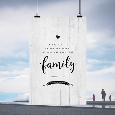 Love Your Family Personalized Print