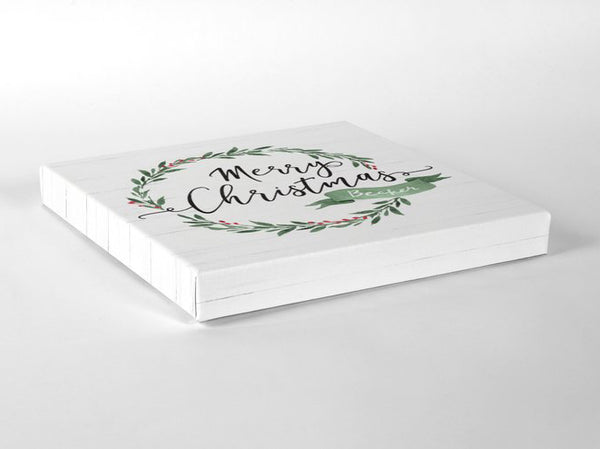 side view of the Christmas Print