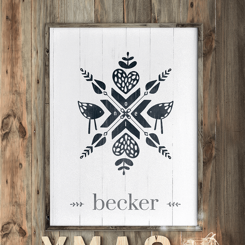 Nordic Noel Personalized Print