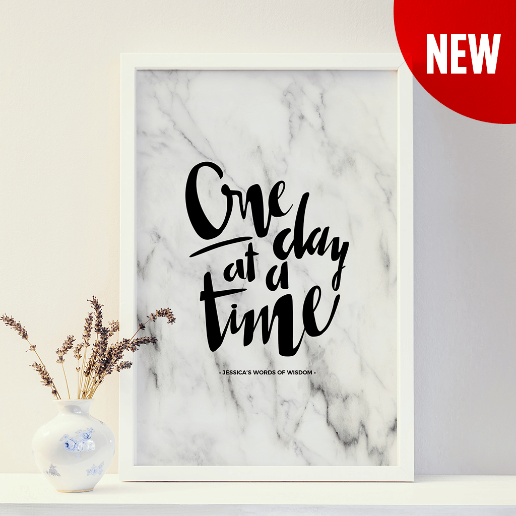 One Day At A Time Personalized Print