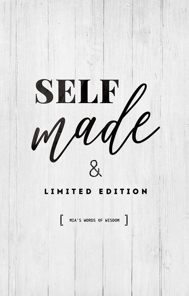 preview of the Self Made & Limited Edition personalized print