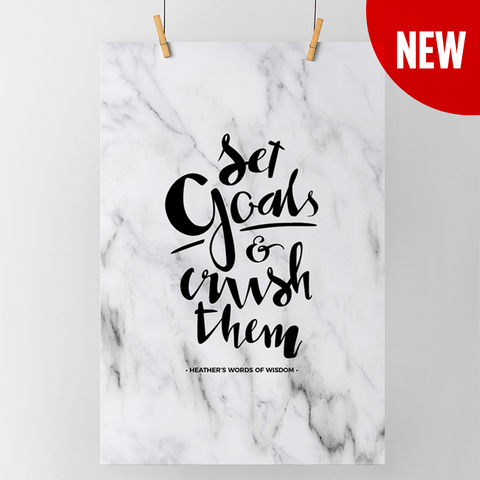 Set Goals & Crush Them Personalized Print