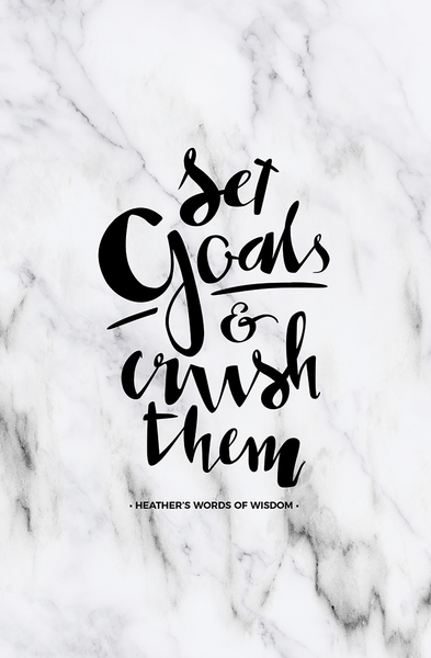 Set Goals & Crush Them Personalized Print