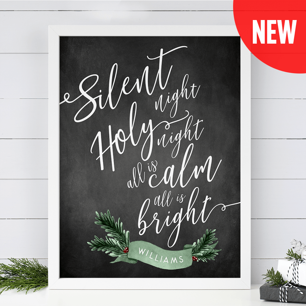 Silent Night Personalized print