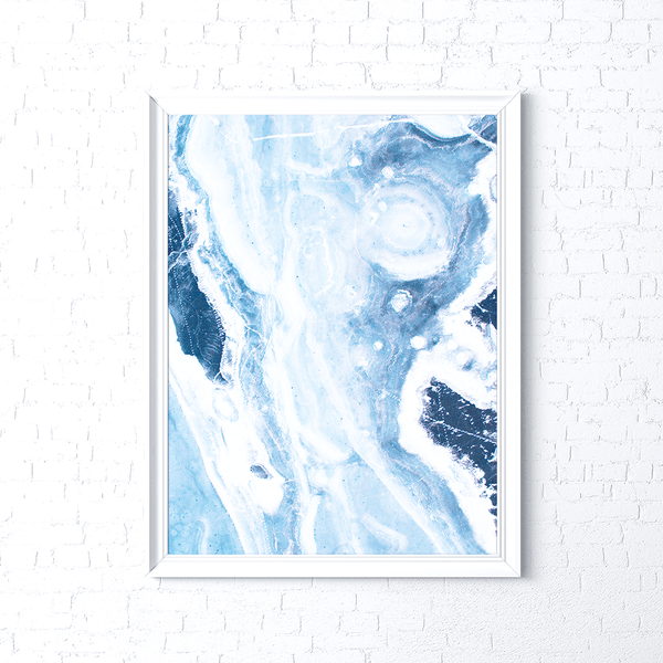 Timeless print in a white frame