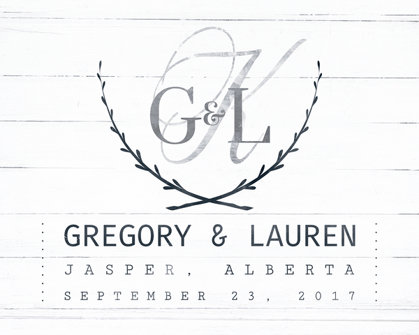 Detail preview of the Wedding Day Personalized Print