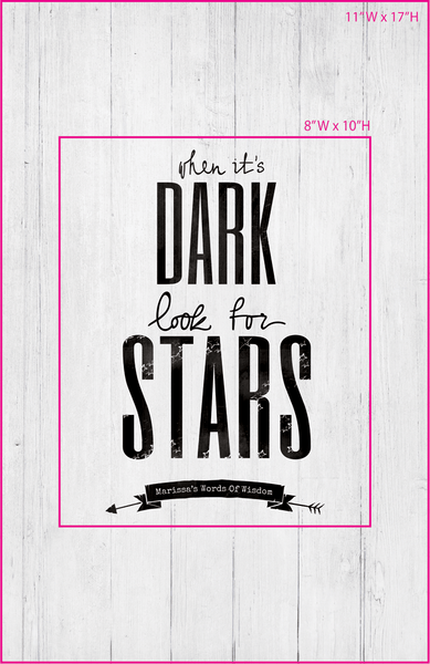 view of frame sizes for the Words of Wisdom collection